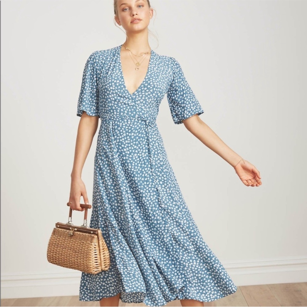 Faithfull the Brand Rivera floral wrap dress